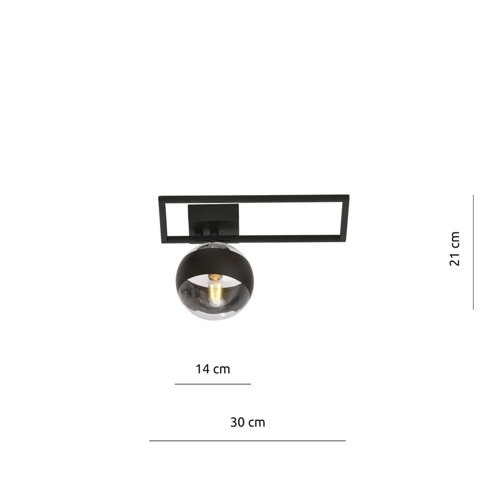 Sklep Kaja Lampa sufitowa z metalową ramką, do holu 1132/1D IMAGO | Kaja* Plafony Nowoczesne