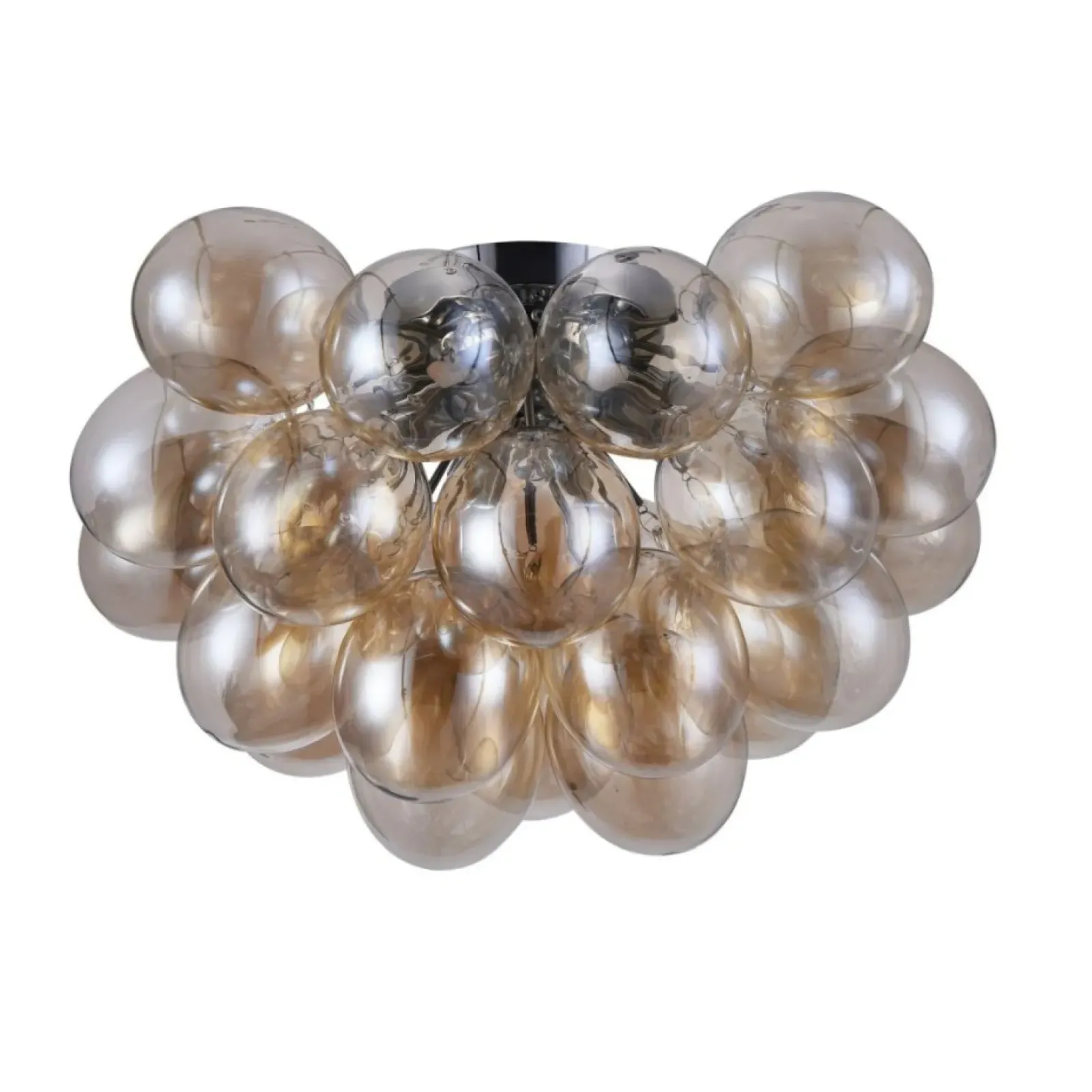 Sklep Kaja Lampa sufitowa z miodowymi kloszami MOD112CL-08G BALBO | Kaja nikiel Cheap