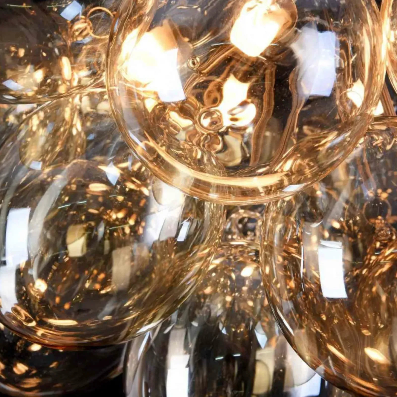 Sklep Kaja Lampa sufitowa z miodowymi kloszami MOD112CL-08G BALBO | Kaja nikiel Cheap