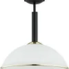 Sklep Kaja Lampa sufitowa z mlecznym kloszem O2921 W1 CZA ZL LAVA | Kaja* Randole Tradycyjne