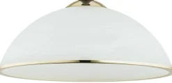 Sklep Kaja Lampa sufitowa z mlecznym kloszem O2921 W1 CZA ZL LAVA | Kaja* Randole Tradycyjne