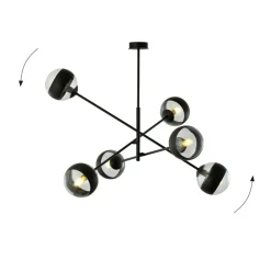 Sklep Kaja Lampa sufitowa z obrotowymi ramionami 1168/6 LINEAR | Kaja Oświetlenie Online