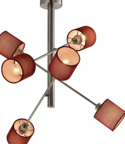 Sklep Kaja Lampa sufitowa z obrotowymi ramionami 36-70715 SAX | Kaja Oświetlenie satyna Best Sale