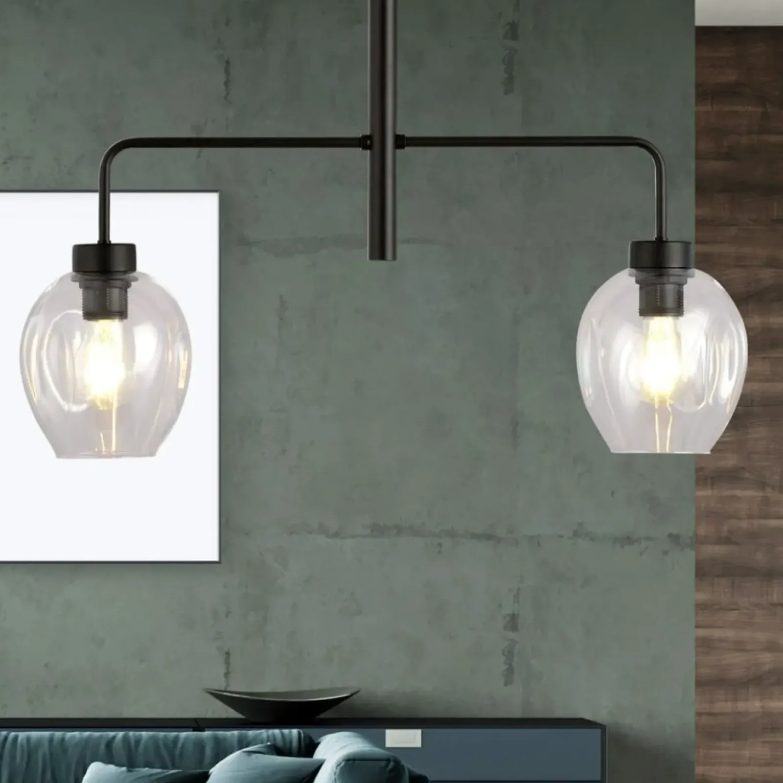 Sklep Kaja Lampa sufitowa z ozdobnymi kloszami 1164/2 LUKKA | Kaja Oświetlenie Cheap