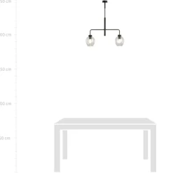 Sklep Kaja Lampa sufitowa z ozdobnymi kloszami 1164/2 LUKKA | Kaja Oświetlenie Cheap