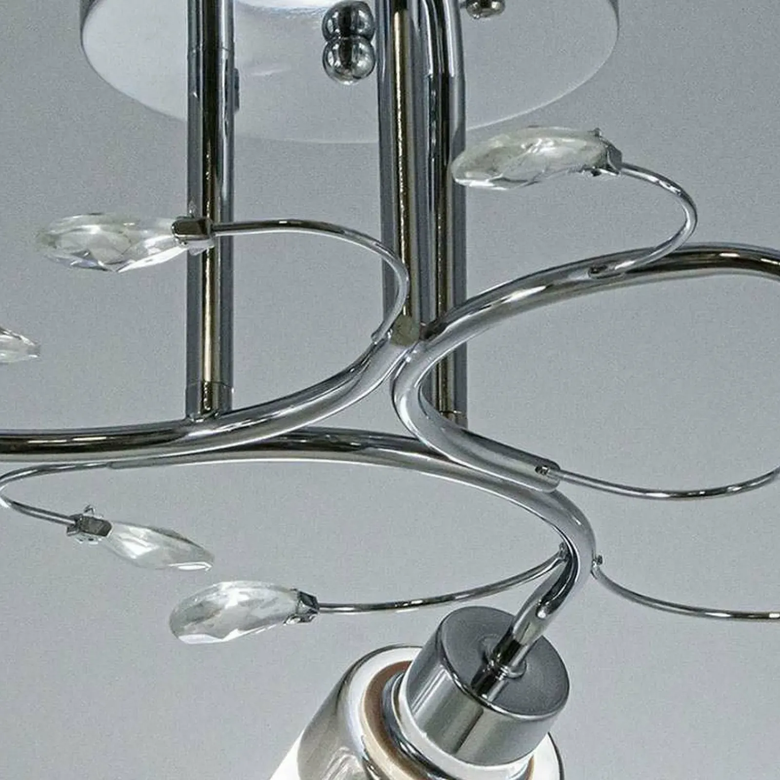 Sklep Kaja Lampa sufitowa z ozdobnymi kryształkami 8267/3 8C | Kaja Oświetlenie* Randole Tradycyjne