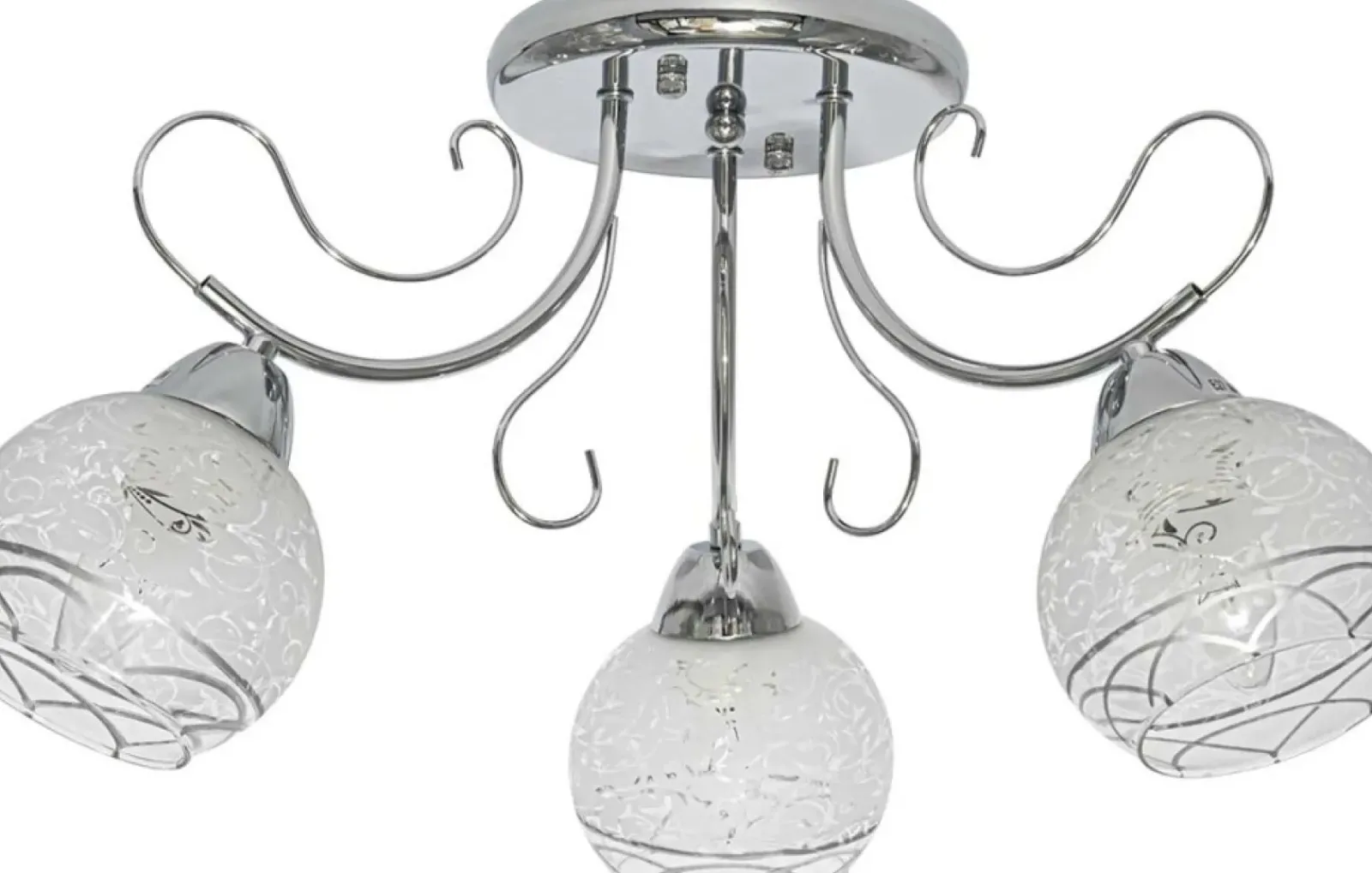 Sklep Kaja Lampa sufitowa z ozdobnymi kloszami 8957/3 8C TOGO | Kaja Oświetlenie* Randole Tradycyjne