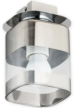 Sklep Kaja Lampa sufitowa z ozdobnym kloszem O2611 P1 CH CHROMS | Kaja* Randole Tradycyjne