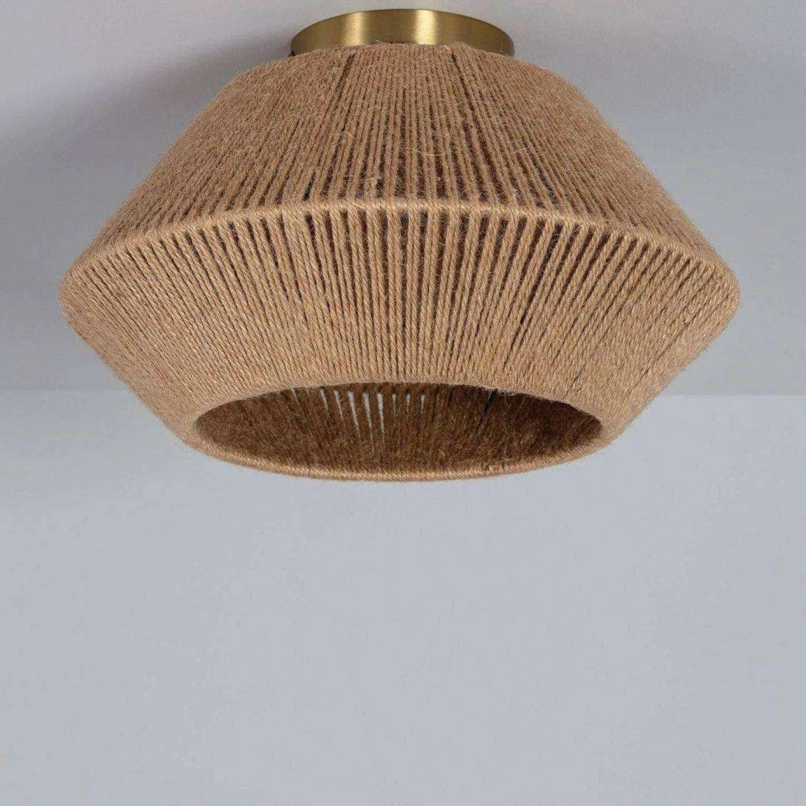 Sklep Kaja Lampa sufitowa z plecionym abażurem ABR-PLEDI BOHO | Kaja Oświetlenie* Plafony Nowoczesne