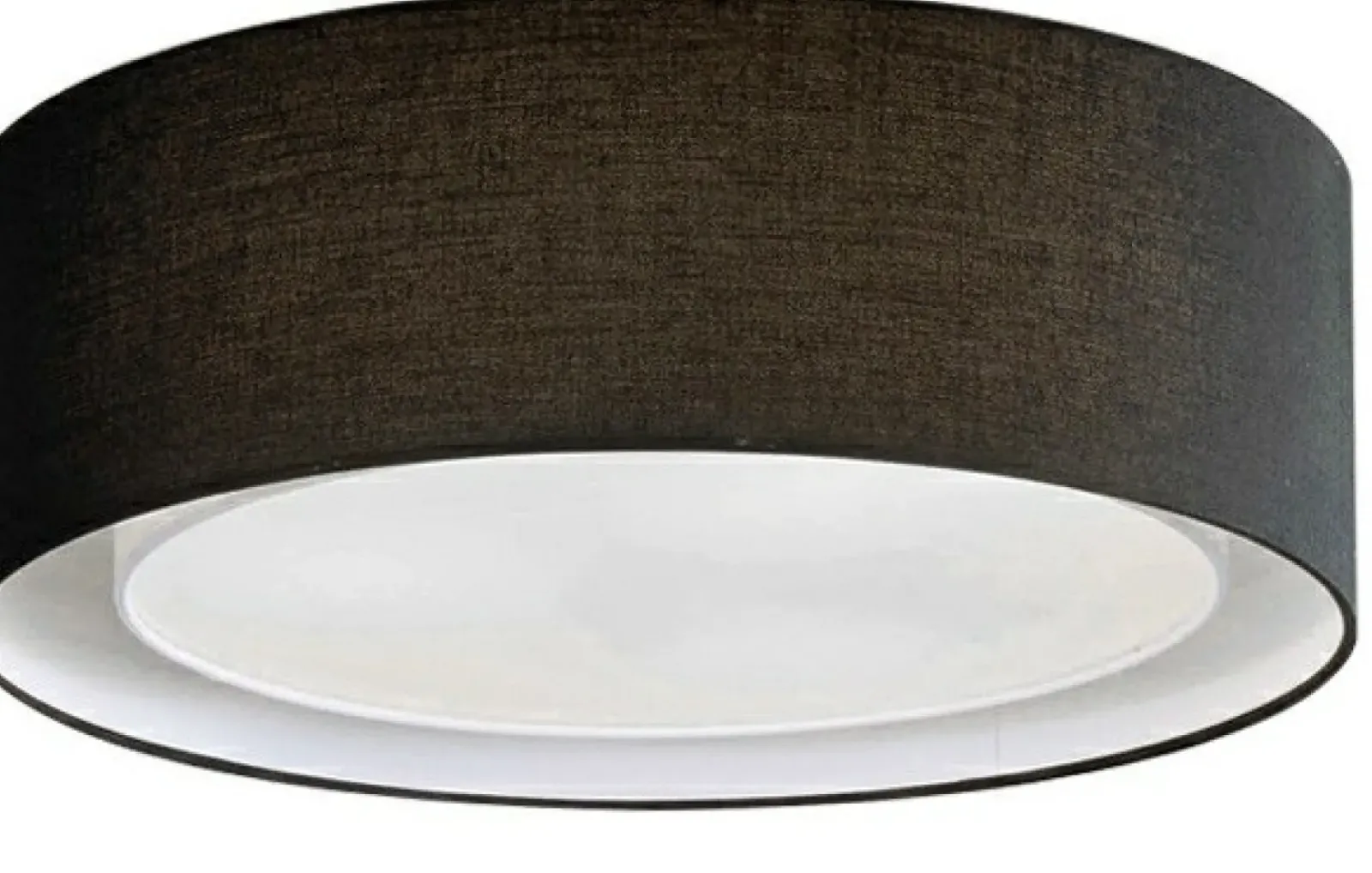 Sklep Kaja Lampa sufitowa z podwójnym abażurem ⌀50cm AZ2317 MILO | Kaja czarny New