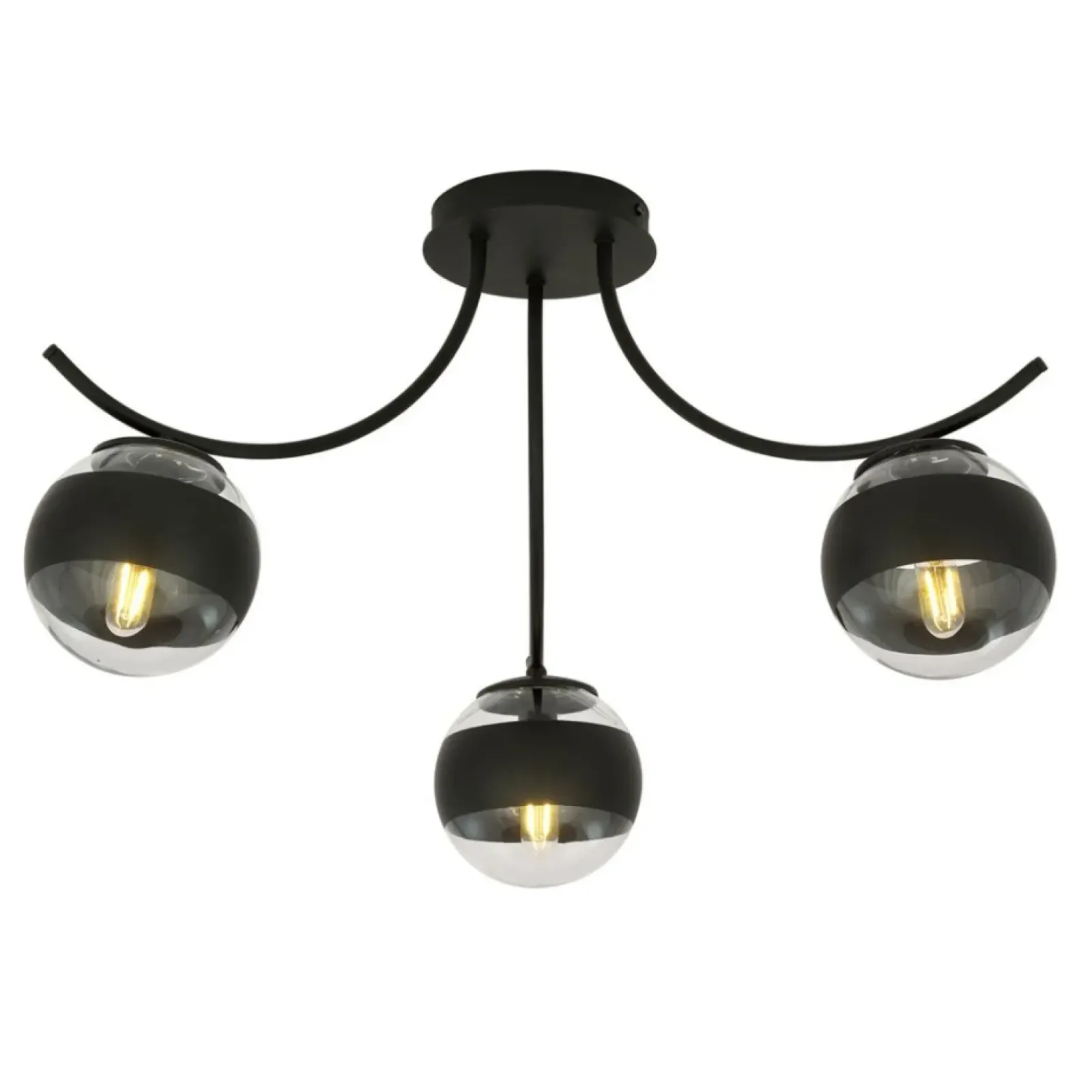 Sklep Kaja Lampa sufitowa z przezroczystymi kloszami 1111/3 BOSTON | Kaja Store