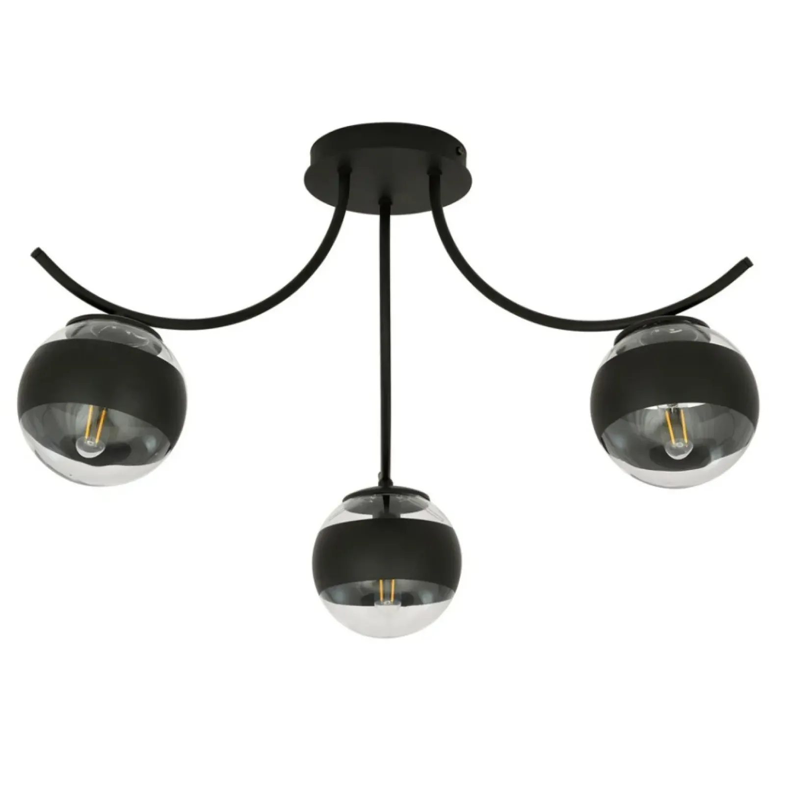Sklep Kaja Lampa sufitowa z przezroczystymi kloszami 1111/3 BOSTON | Kaja Store