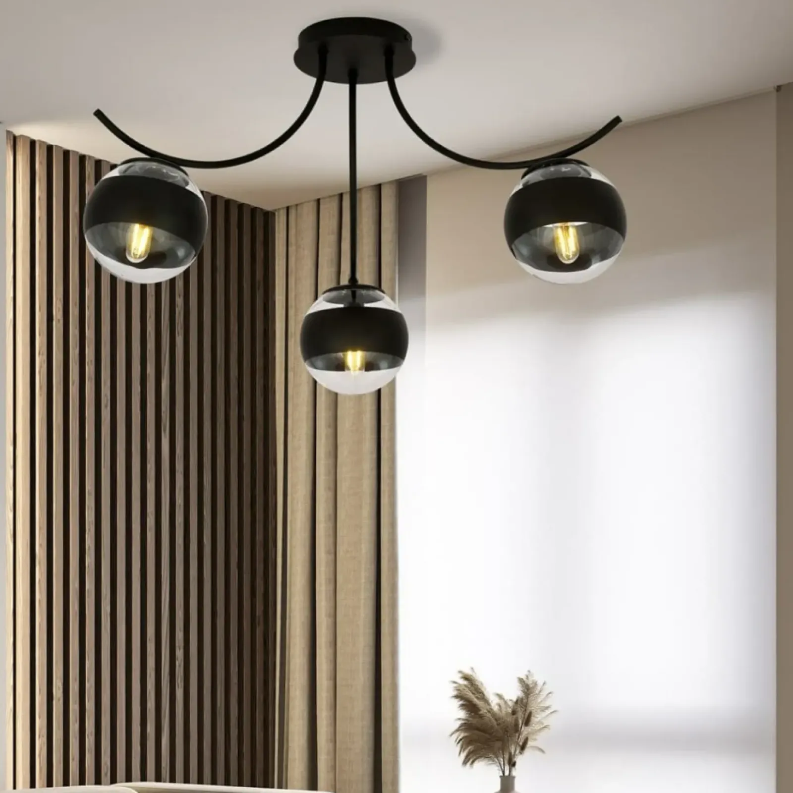 Sklep Kaja Lampa sufitowa z przezroczystymi kloszami 1111/3 BOSTON | Kaja Store