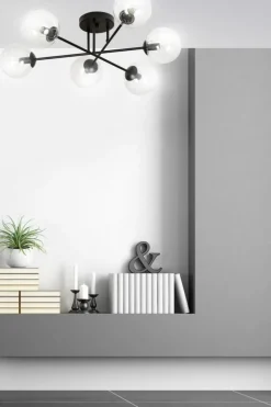 Sklep Kaja Lampa sufitowa z przezroczystymi kloszami 831/6B | Kaja Oświetlenie Online