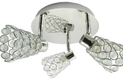 Sklep Kaja Lampa sufitowa z reflektorami, regulowany kąt 98-00491 z serii GLOSSY | Kaja Ośw chrom Flash Sale
