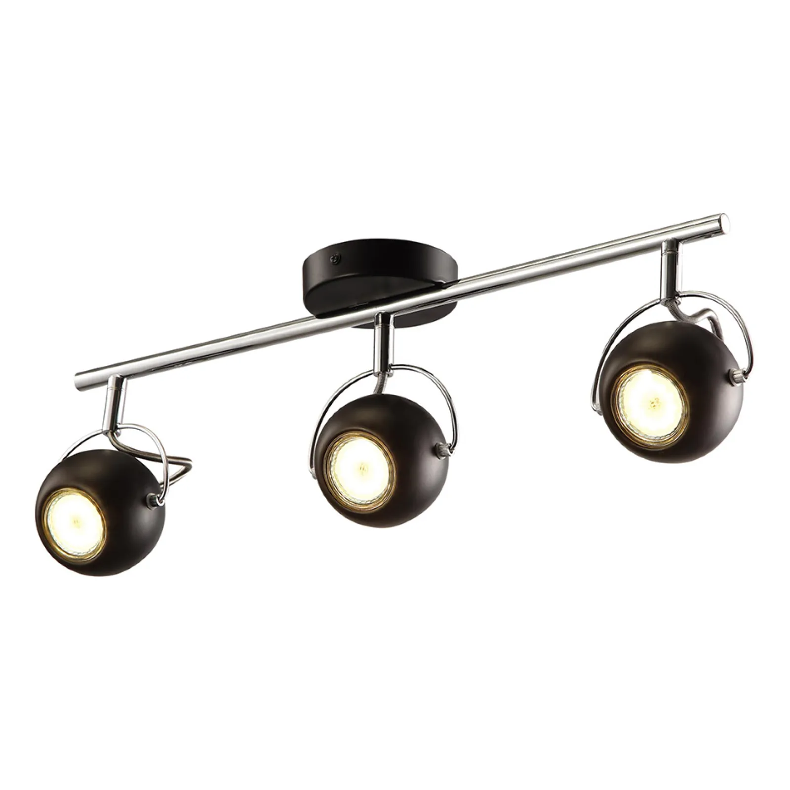 Sklep Kaja Lampa sufitowa z reflektorami K-8002/3 BK SALVA BLACK | Kaja* Reflektory Sufitowe Podłużne - Na Listwie