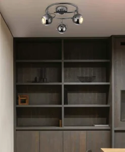 Sklep Kaja Lampa sufitowa z reflektorami K-8002/3G CHR SALVA | Kaja chrom Shop