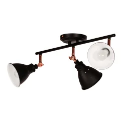 Sklep Kaja Lampa sufitowa z reflektorami K-8005-3 BK WATSO BLACK | Kaja* Reflektory Sufitowe Podłużne - Na Listwie