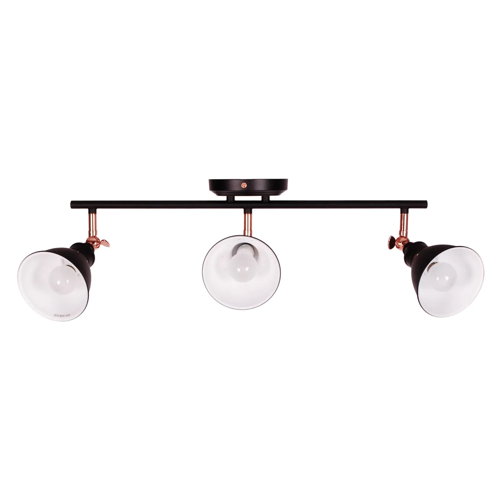 Sklep Kaja Lampa sufitowa z reflektorami K-8005-3 BK WATSO BLACK | Kaja* Reflektory Sufitowe Podłużne - Na Listwie