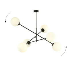 Sklep Kaja Lampa sufitowa z regulowanymi ramionami 1169/6 LINEAR | Kaja Cheap