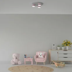 Sklep Kaja Lampa sufitowa z różowymi elementami MLP7556 z serii DIXIE | Kaja Oświetlenie New