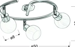 Sklep Kaja Lampa sufitowa z ruchomym światłem 98-07032 ALABASTER | Kaja* Randole Tradycyjne