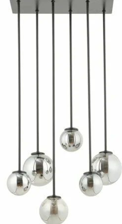 Sklep Kaja Lampa sufitowa z szarymi kloszami na rurkach SIG 33498 TULIA | Kaja Cheap