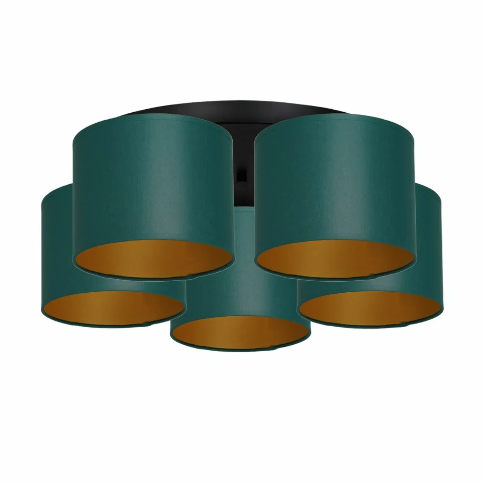 Sklep Kaja Lampa sufitowa z trzema abażurami, zielona LX 3546 z serii ARDEN Cheap