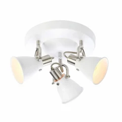 Sklep Kaja Lampa sufitowa z trzema białymi kloszami 107855 | Kaja Oświetlenie Best Sale