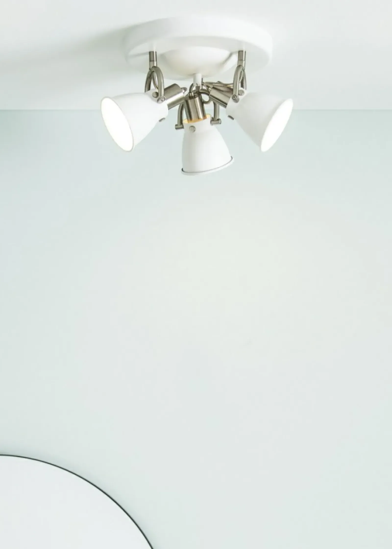 Sklep Kaja Lampa sufitowa z trzema białymi kloszami 107855 | Kaja Oświetlenie Best Sale