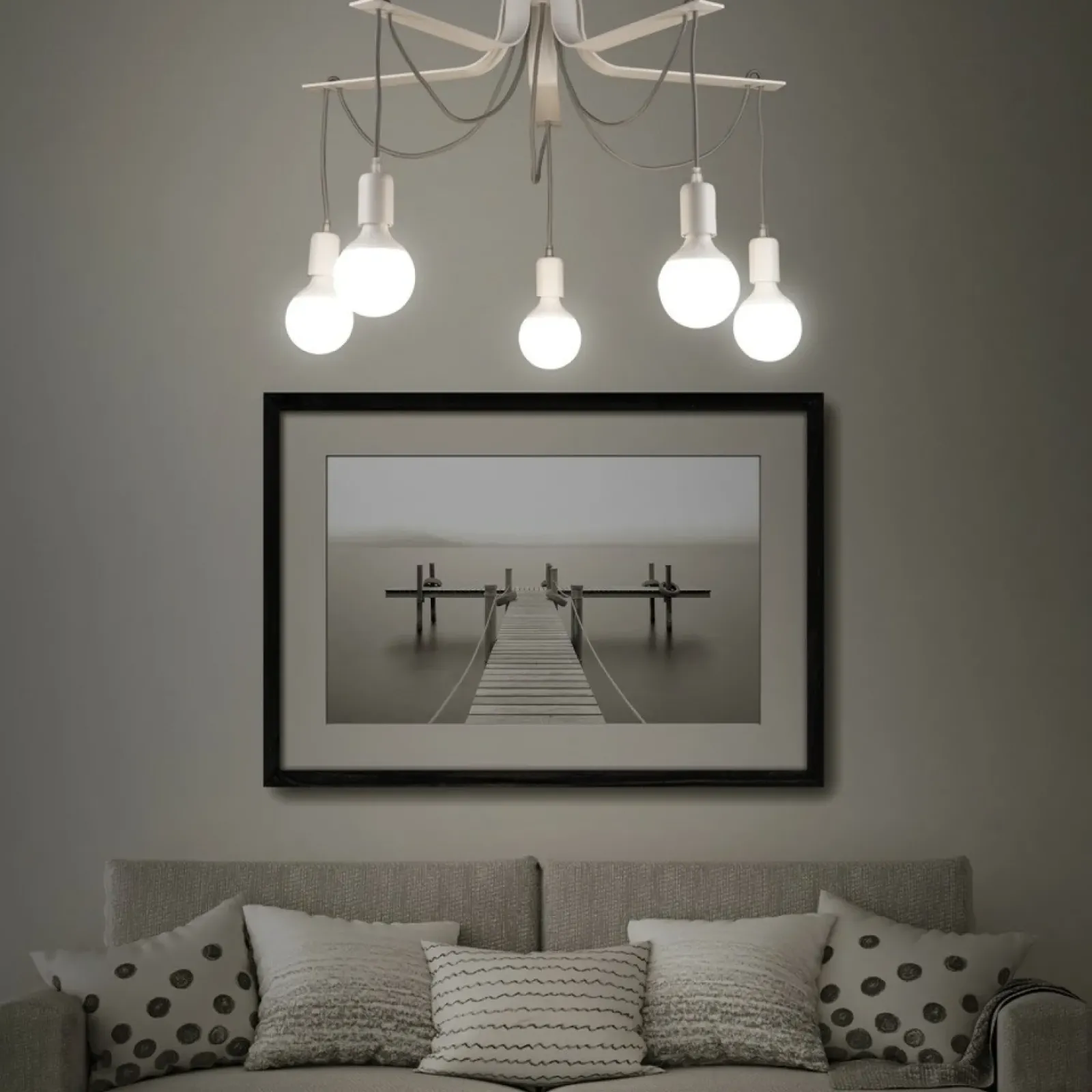 Sklep Kaja Lampa sufitowa z wiszącymi oprawkami 67748 BORNHOLM | Kaja Oświetlenie Discount
