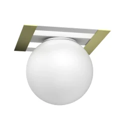Sklep Kaja Lampa sufitowa ze złotym zdobieniem LX 4611 SATELIT | Kaja Oświetlenie* Plafony Nowoczesne