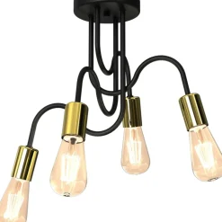 Sklep Kaja Lampa sufitowa ze złotymi oprawkami LX 7994 z serii DOW | Kaja Online