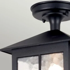 Sklep Kaja Lampa sufitowa, zewnętrzna, czarna BL18A-BLACK z serii WINCHESTER* Plafony Zewnętrzne