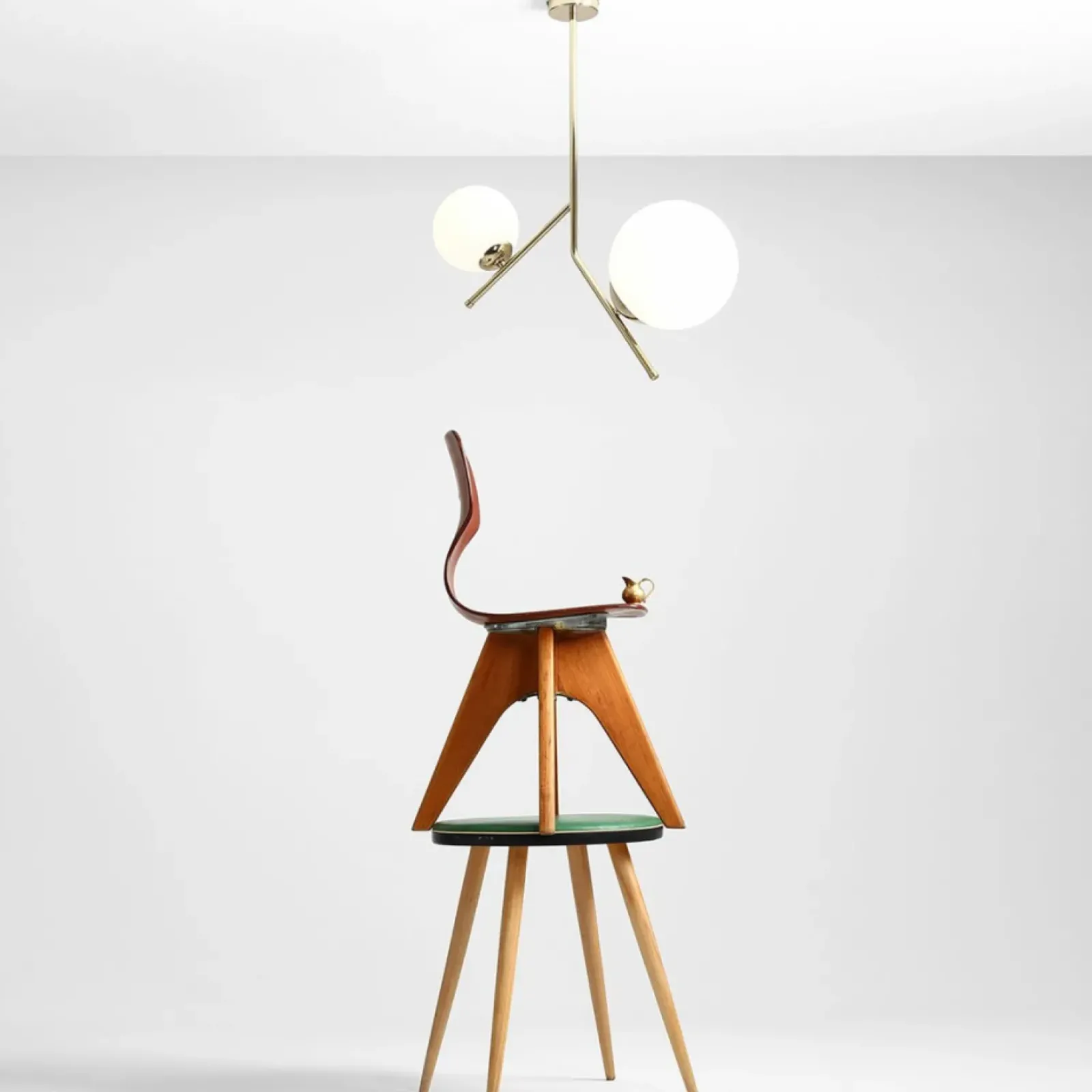 Sklep Kaja Lampa sufitowa złota podwójna elegancka 1011PL_H30 LUNA | Kaja Zadzwońporabattel.783200183(8-16)/mailsklep@kaja.com.pl Hot