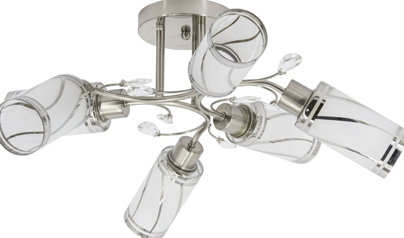 Sklep Kaja Lampa szklana z białymi matowymi kloszami 8267/6 19BT | Kaja* Randole Tradycyjne