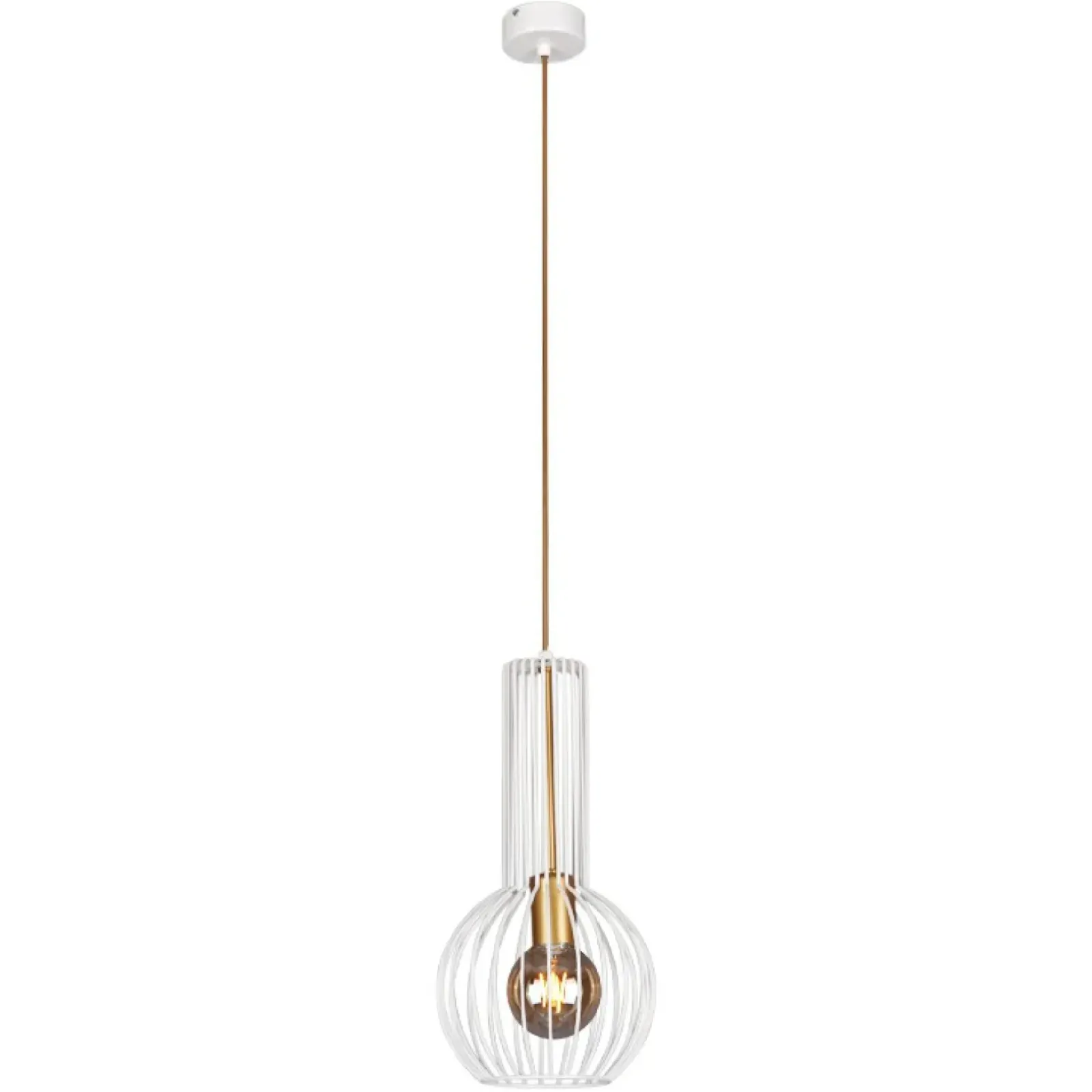 Sklep Kaja Lampa w kształcie drucianej gruszki K-4525 ARVI WHITE | Kaja Sale