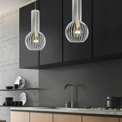Sklep Kaja Lampa w kształcie drucianej gruszki K-4525 ARVI WHITE | Kaja Sale