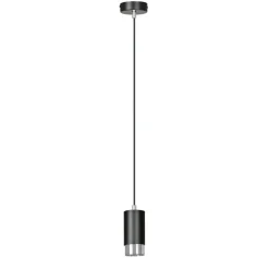 Sklep Kaja Lampa w kształcie tuby ze srebrnymi dodatkami 816/1 | Kaja Oświetlenie Shop