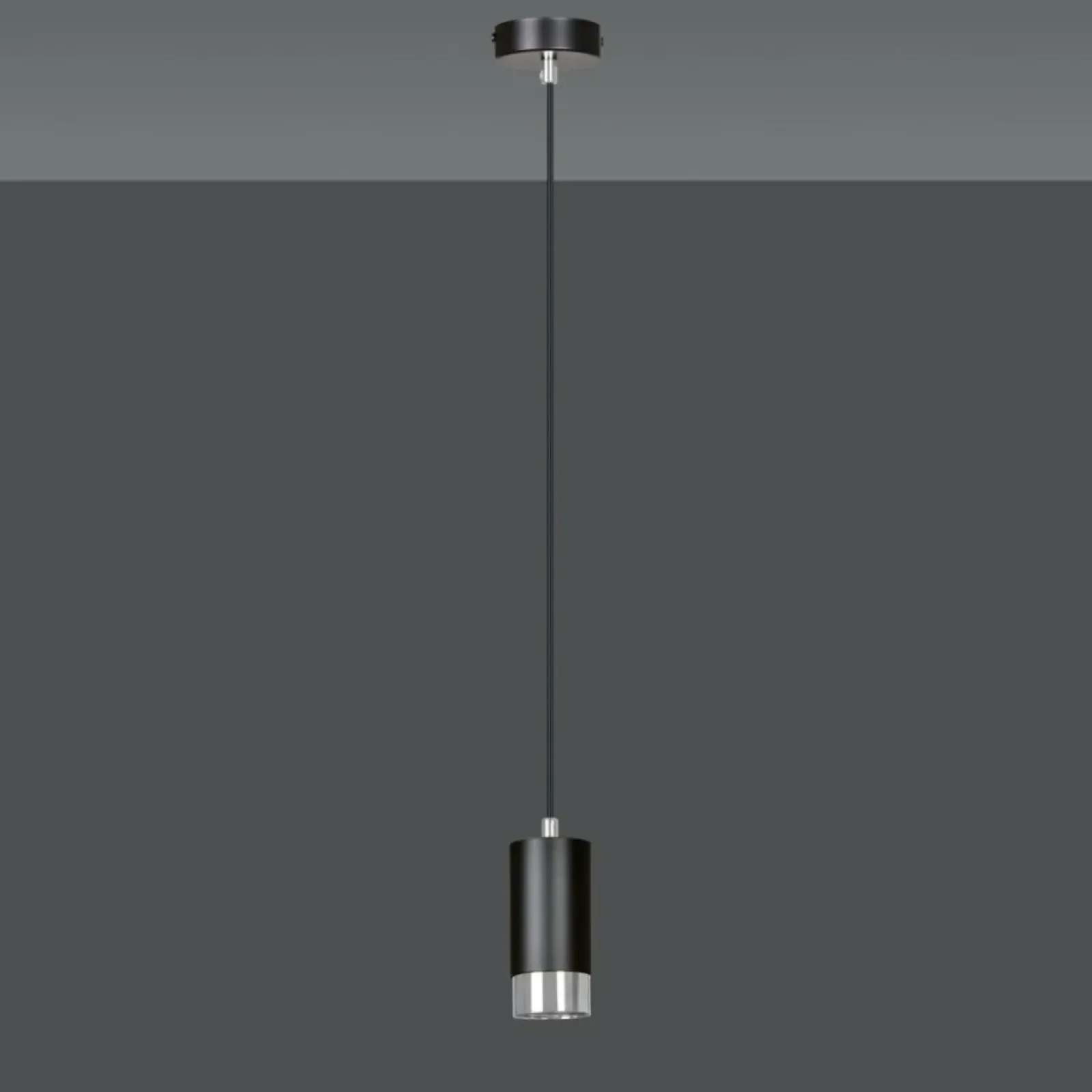 Sklep Kaja Lampa w kształcie tuby ze srebrnymi dodatkami 816/1 | Kaja Oświetlenie Shop
