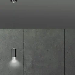 Sklep Kaja Lampa w kształcie tuby ze srebrnymi dodatkami 816/1 | Kaja Oświetlenie Shop