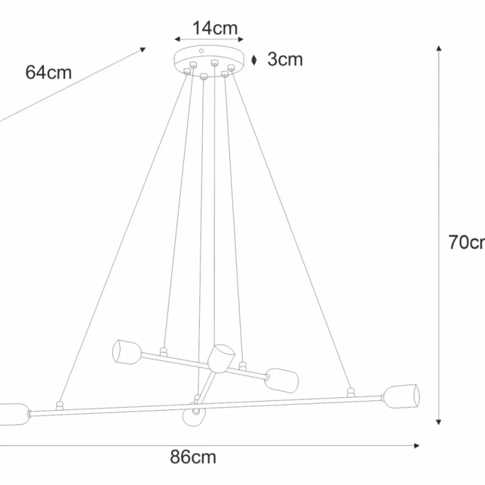 Sklep Kaja Lampa w minimalistycznym stylu K-4381 SITYA BLACK | Kaja Oświetlenie czarny Fashion