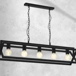 Sklep Kaja Lampa w stylu industrialnym, na pięć żarówek MLP8564 z serii ARNOLD | Kaja Oświe Discount