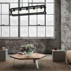 Sklep Kaja Lampa w stylu industrialnym, na pięć żarówek MLP8564 z serii ARNOLD | Kaja Oświe Discount