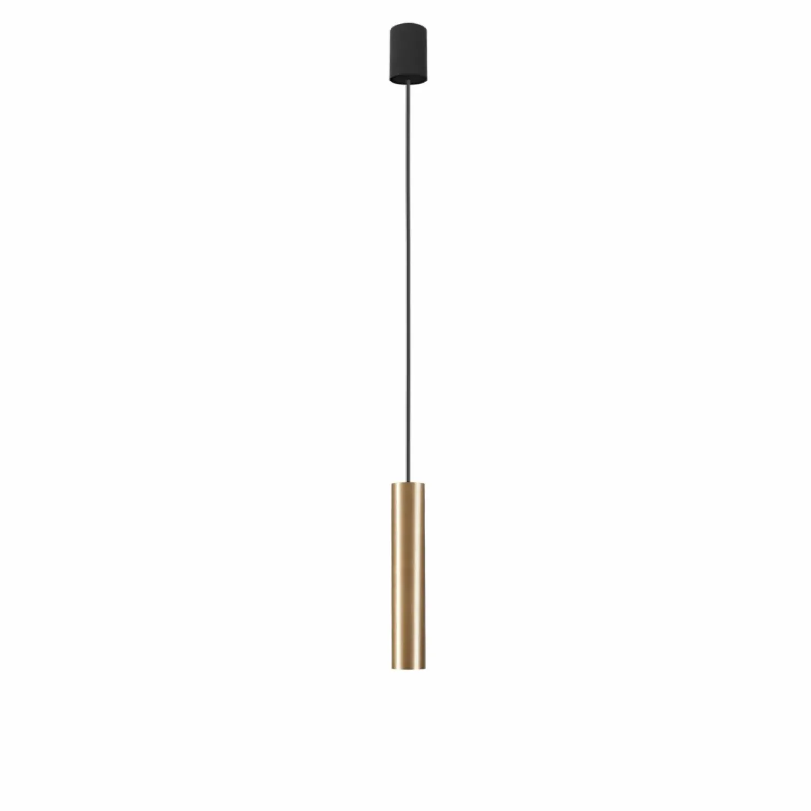 Sklep Kaja Lampa wisząca - złota tuba, z gwintem E27 7851 | Kaja Oświetlenie mosiądz Shop