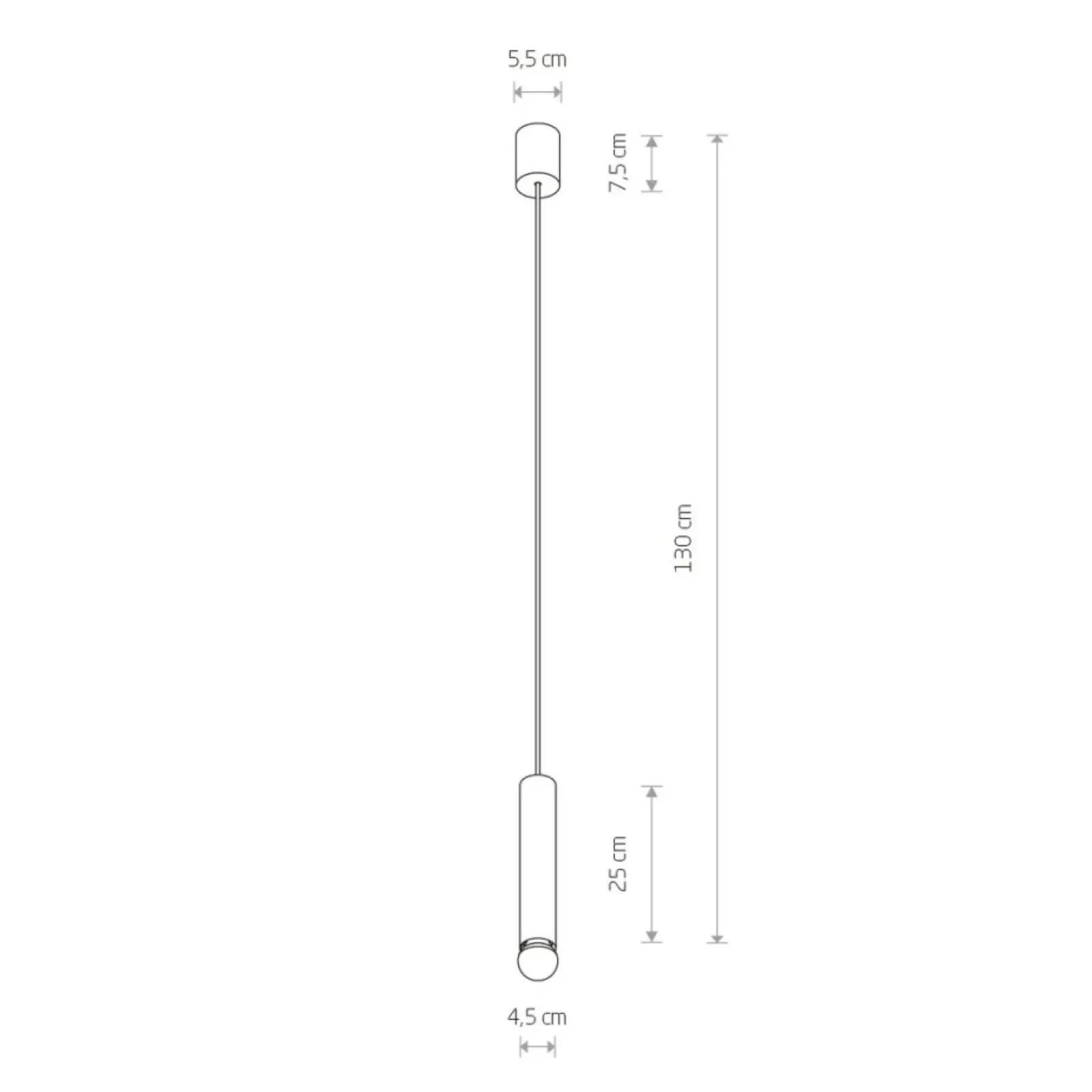 Sklep Kaja Lampa wisząca - złota tuba, z gwintem E27 7851 | Kaja Oświetlenie mosiądz Shop