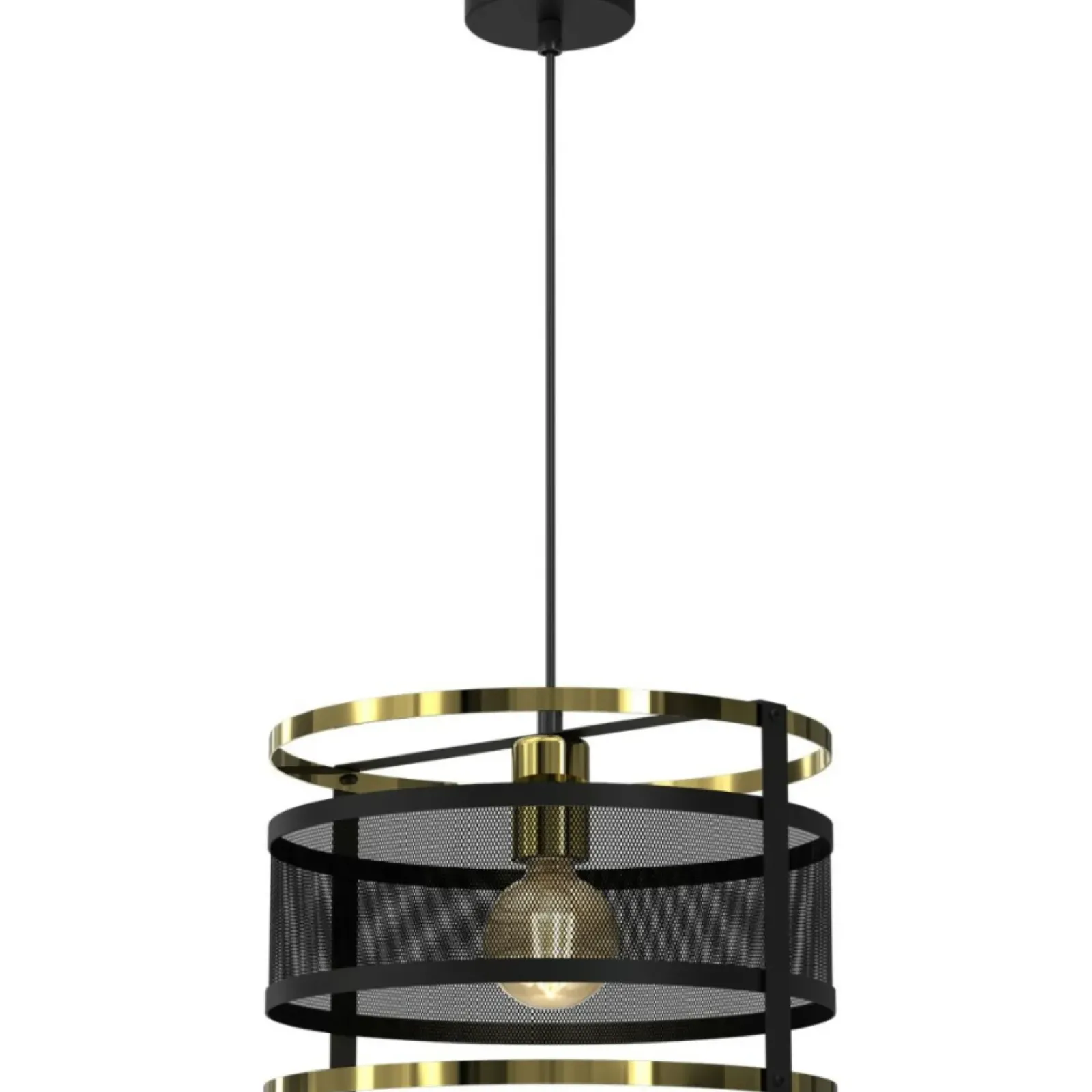 Sklep Kaja Lampa wisząca, ażurowa, ze złotymi obręczami LX 3903 z serii RIM Shop