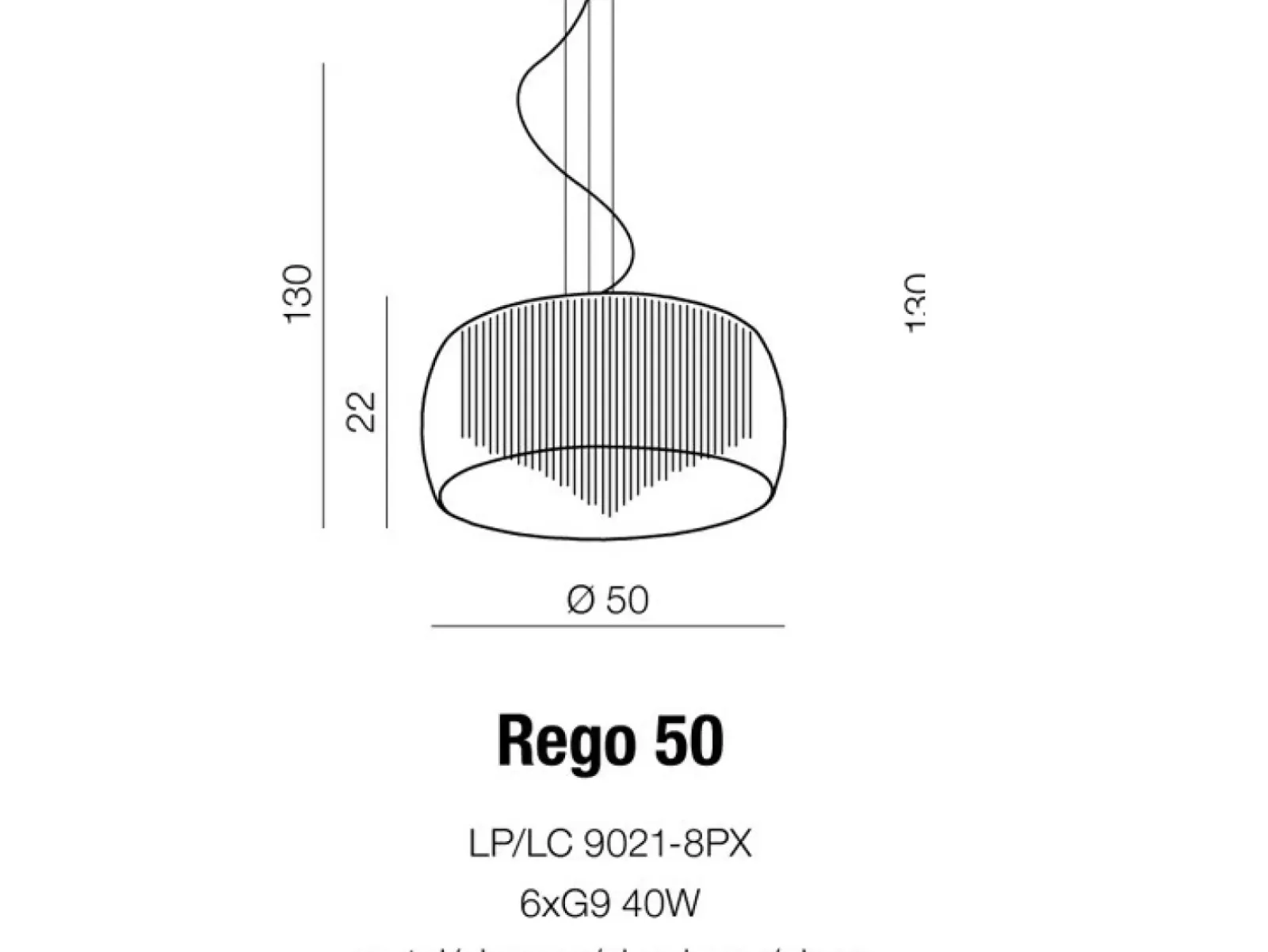 Sklep Kaja Lampa wisząca AZ1000 - Rego 50 pendant/top - AZZARDO chrom Online