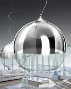 Sklep Kaja Lampa wisząca AZ0734 - Silver ball 40 - AZZARDO chrom Best Sale