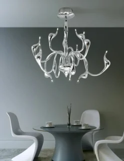 Sklep Kaja Lampa wisząca AZ0044 - Snake Pendant (e) - AZZARDO chrom Cheap
